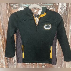 Kids Green Bay Packers Quarter-Zip Pullover Size 8